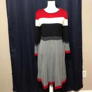 striped dress sweater dress